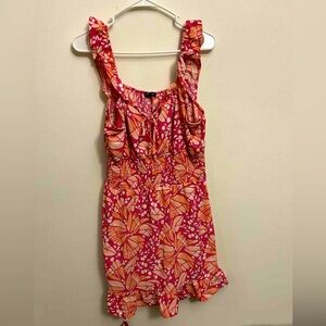 Lily Rose Pink and Orange butterfly Patterned Dress size xl